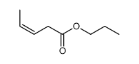 propyl (E)-pent-3-enoate结构式
