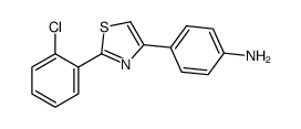 4-[2-(2-chlorophenyl)-1,3-thiazol-4-yl]aniline Structure