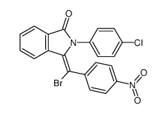 3-(α-Brom-4-nitro-benzyliden)-2-(4-chlorphenyl)-isoindolin-1-on Structure