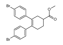 methyl 3,4-bis(4-bromophenyl)cyclohex-3-ene-1-carboxylate结构式