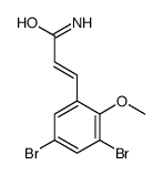 3-(3,5-dibromo-2-methoxyphenyl)prop-2-enamide Structure