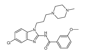 N-{5-chloro-1-[3-(4-methyl-piperazin-1-yl)-propyl]-1H-benzoimidazol-2-yl}-3-methoxy-benzamide结构式