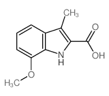 7-Methoxy-3-methyl-1H-indole-2-carboxylic acid structure