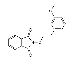 2-[(3-methoxyphenethyl)oxy]-1H-isoindole-1,3(2H)-dione结构式