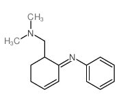 Benzenamine,N-[6-[(dimethylamino)methyl]-2-cyclohexen-1-ylidene]-, hydrobromide (1:1) Structure