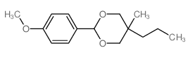 2-(4-methoxyphenyl)-5-methyl-5-propyl-1,3-dioxane Structure