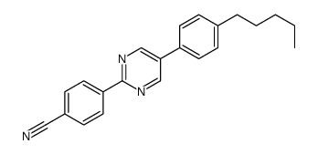 4-[5-(4-pentylphenyl)pyrimidin-2-yl]benzonitrile Structure