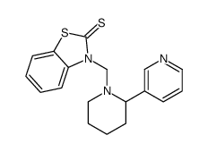 3-[(2-pyridin-3-ylpiperidin-1-yl)methyl]-1,3-benzothiazole-2-thione结构式