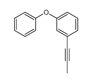 1-phenoxy-3-prop-1-ynylbenzene结构式