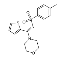 4-[N-(toluene-4-sulfonyl)-thiophene-2-carboximidoyl]-morpholine结构式