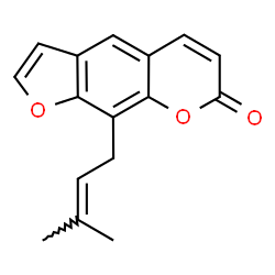 9-(3-Methyl-2-butenyl)-7H-furo[3,2-g][1]benzopyran-7-one structure