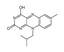 7-methyl-10-(2-methylpropyl)benzo[g]pteridine-2,4-dione结构式
