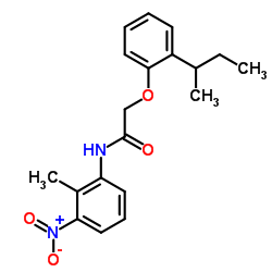 2-(2-sec-Butylphenoxy)-N-(2-methyl-3-nitrophenyl)acetamide Structure