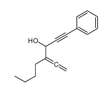 4-ethenylidene-1-phenyloct-1-yn-3-ol结构式