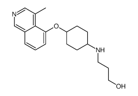 3-[[4-(4-methylisoquinolin-5-yl)oxycyclohexyl]amino]propan-1-ol Structure