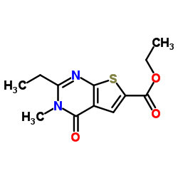 Ethyl 2-ethyl-3-methyl-4-oxo-3,4-dihydrothieno[2,3-d]pyrimidine-6-carboxylate Structure