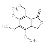 1(3H)-Isobenzofuranone,7-(chloromethyl)-4,5,6-trimethoxy- structure