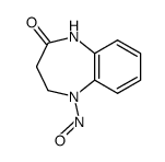 1-Nitroso-4-oxo-2,3,4,5-tetrahydrobenzo-1,5-diazepine结构式