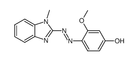 2-(4-Hydroxy-2-methoxyphenylazo)-1-methyl benzimidazole Structure