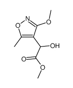 hydroxy-(3-methoxy-5-methyl-isoxazol-4-yl)-acetic acid methyl ester结构式