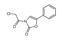 3-chloroacetyl-5-phenyl-3H-oxazol-2-one结构式