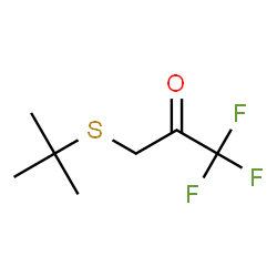 2-Propanone,3-[(1,1-dimethylethyl)thio]-1,1,1-trifluoro-(9CI) structure