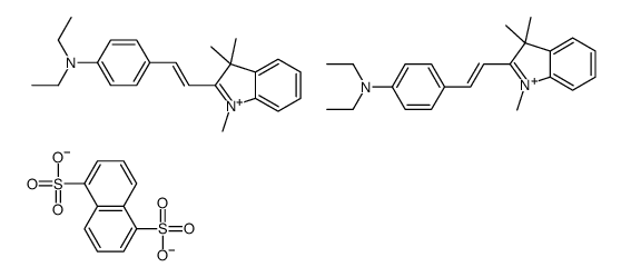 N,N-diethyl-4-[(E)-2-(1,3,3-trimethylindol-1-ium-2-yl)ethenyl]aniline,naphthalene-1,5-disulfonate Structure