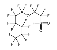 2-[(1,1,2,2,3,3,4,4,5,5,6,6-Dodecafluoro-6-iodohexyl)oxy]-1,1,2,2-tetrafluoroethanesulphonyl fluoride Structure