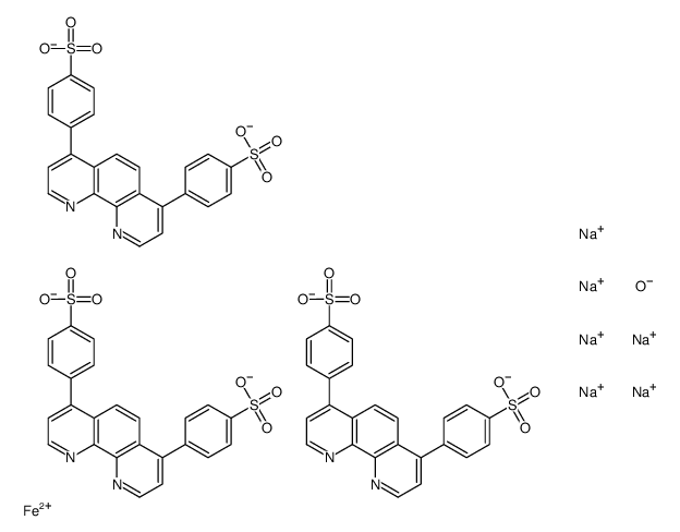 BATHOPHENANTHROLINE, SULFONATED, FERROUS SULFATE结构式