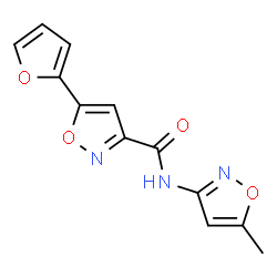3-Isoxazolecarboxamide,5-(2-furanyl)-N-(5-methyl-3-isoxazolyl)-(9CI) Structure