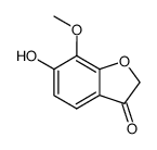 6-hydroxy-7-methoxy-benzofuran-3-one Structure