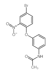 N-[3-(4-bromo-2-nitro-phenoxy)phenyl]acetamide Structure