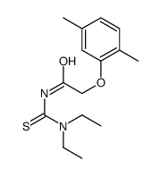 N-(diethylcarbamothioyl)-2-(2,5-dimethylphenoxy)acetamide结构式