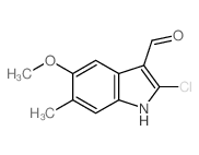 1H-Indole-3-carboxaldehyde,2-chloro-5-methoxy-6-methyl- structure