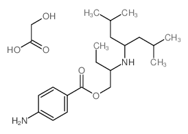 BENZOIC ACID, p-AMINO-, 2-(1-ISOBUTYL-3-METHYLBUTYLAMINO)BUTYL ESTER, GLYCOLATE picture