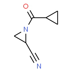 2-Aziridinecarbonitrile,1-(cyclopropylcarbonyl)-(9CI) structure