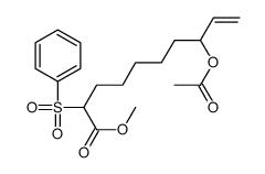 methyl 8-acetyloxy-2-(benzenesulfonyl)dec-9-enoate Structure