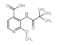 2-Methoxy-3-pivalamidoisonicotinic acid structure