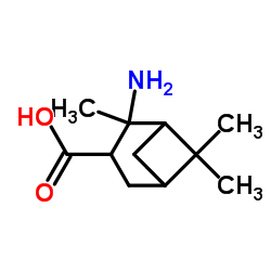 Bicyclo[3.1.1]heptane-3-carboxylic acid, 2-amino-2,6,6-trimethyl-,结构式