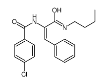 N-[3-(butylamino)-3-oxo-1-phenylprop-1-en-2-yl]-4-chlorobenzamide结构式