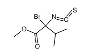 methyl 2-bromo-2-isothiocyanato-3-methylbutanoate结构式