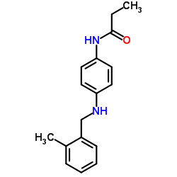 N-{4-[(2-Methylbenzyl)amino]phenyl}propanamide结构式