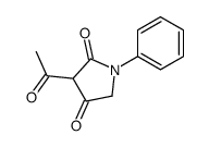 2,4-Pyrrolidinedione, 3-acetyl-1-phenyl- Structure