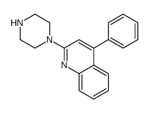 2-(1-piperazinyl)-4-phenylquinolone structure