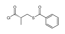 (2S)-3-benzoylthio-2-methylpropionyl chloride结构式
