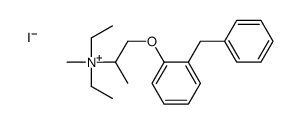 1-(2-benzylphenoxy)propan-2-yl-diethyl-methylazanium,iodide Structure