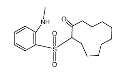 2-(2-Methylamino-phenylsulfonyl)-cycloundecanon结构式