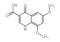 6,8-二甲氧基-4-氧代-1,4-二氢-喹啉-3-羧酸结构式