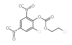 2-Chloro-4,6-dinitrophenyl-2-chloroethyl carbonate结构式