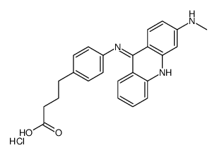 [9-[4-(3-carboxypropyl)anilino]acridin-3-yl]-methylazanium,chloride结构式